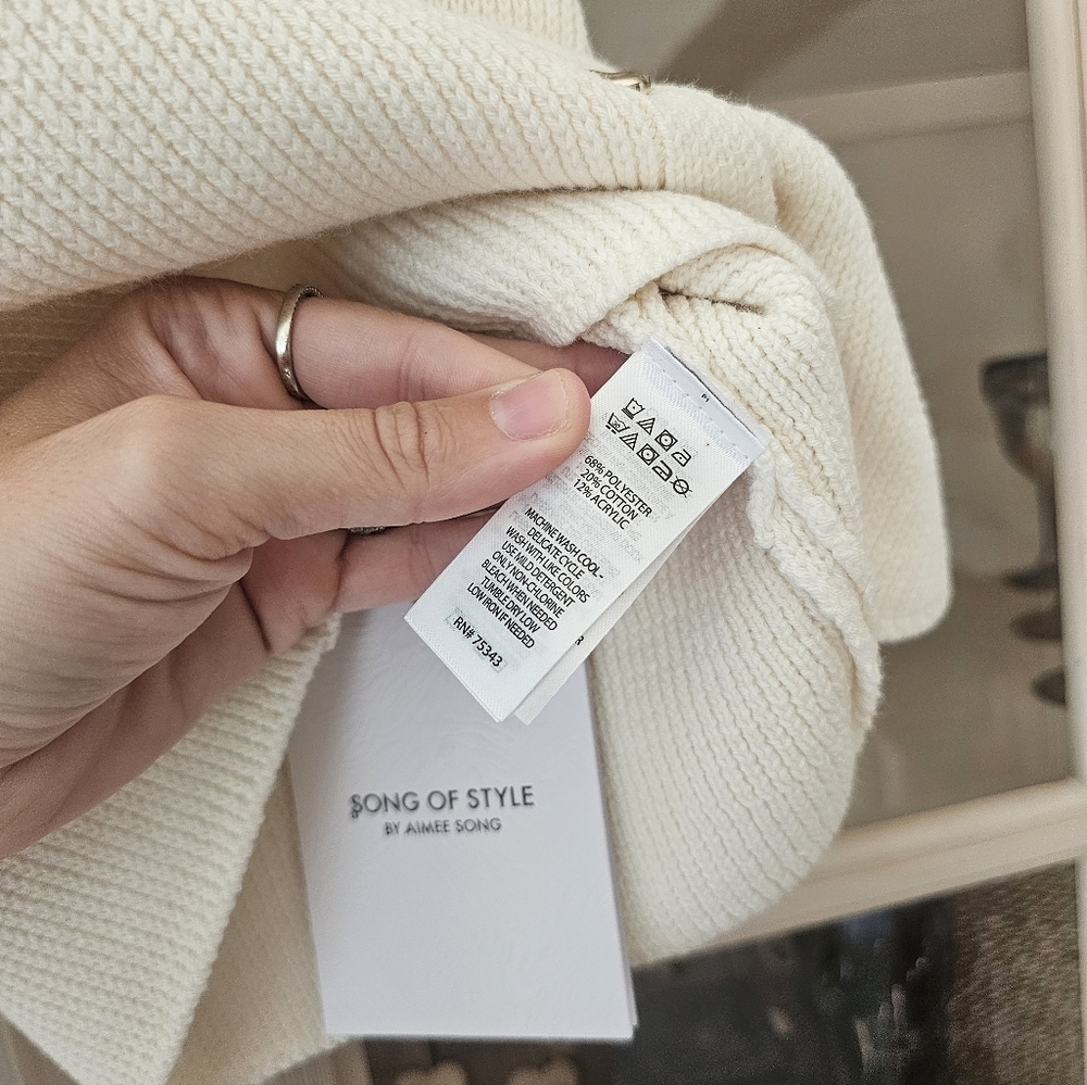 Song Of Style Aimee Song Sweater Button Vest — image 8 of 8